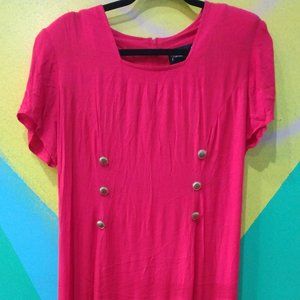 Jamie Brooke Pink Vintage 80's midi dress Size 8